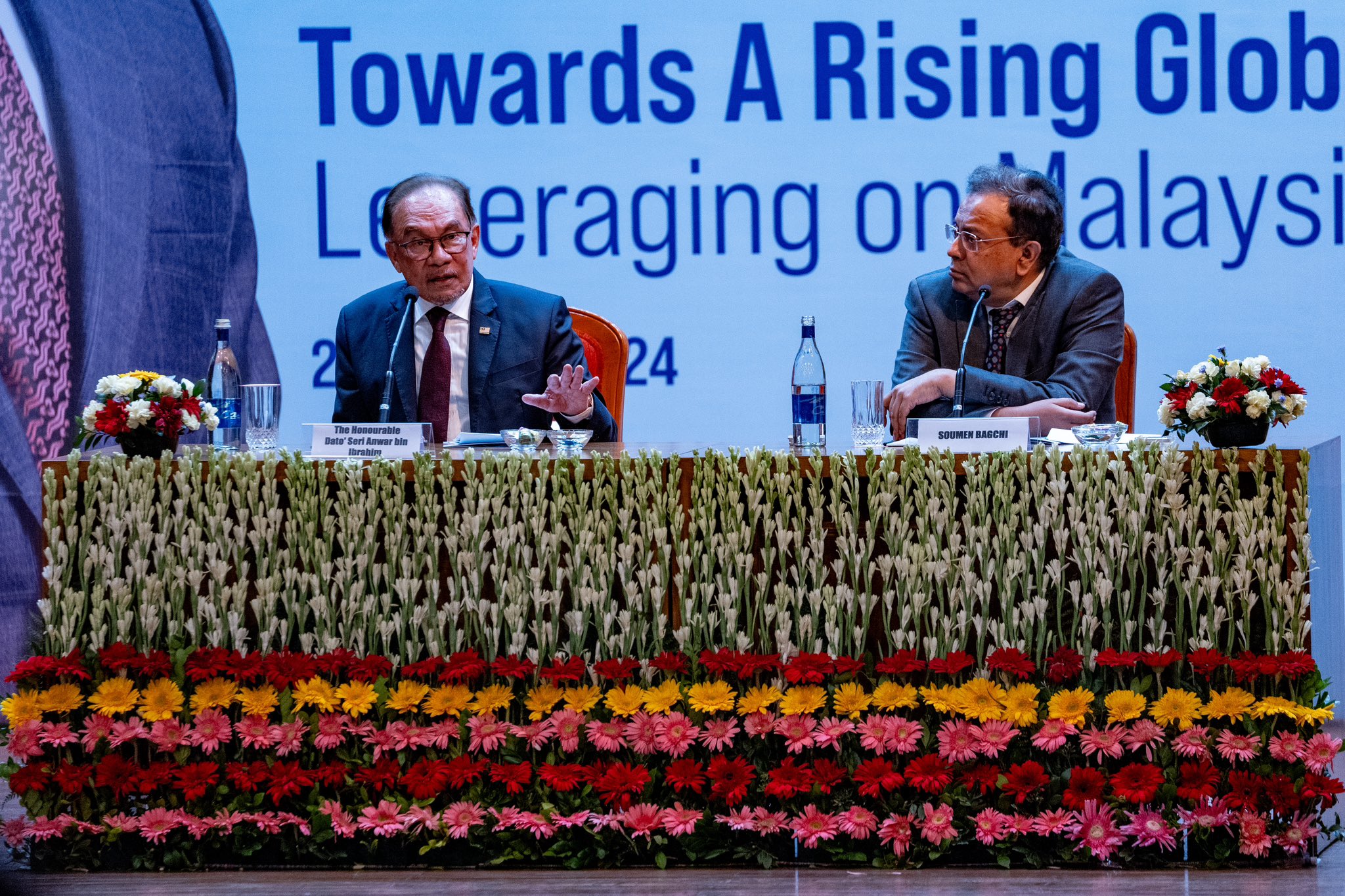 H.E. Dató Seri Anwar Ibrahim, Prime Minister of Malaysia, delivered the 50th Sapru House Lecture on “Towards A Rising Global South: Leveraging on Malaysia-India Ties” at the Indian Council of World Affairs (ICWA), New Delhi on 20 August 2024.