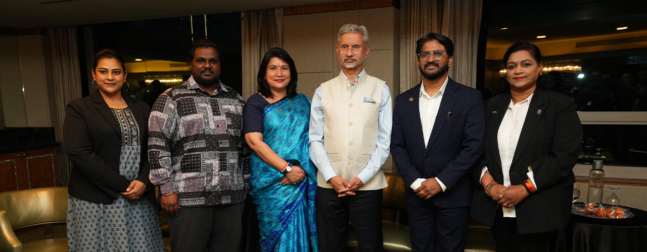 Meeting of Hon'ble External Affairs Minister of India H.E. Dr. S. Jaishankar with YB Senator Saraswathy Kandasami, Deputy Minister of National Unity and Vice President of the People's Justice Party (PKR) along with senior members of PKR