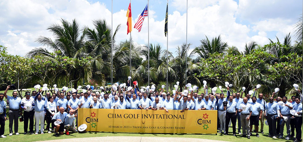 Over 120 Golfers participating in the India-Malaysia@65 and CIIM@15 Golf Game on March 10, 2023
