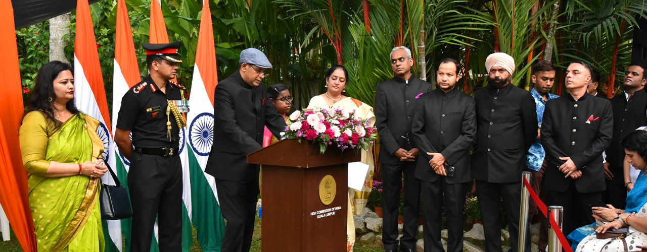 Flag hoisting ceremony on the occasions of 76th Republic Day of India