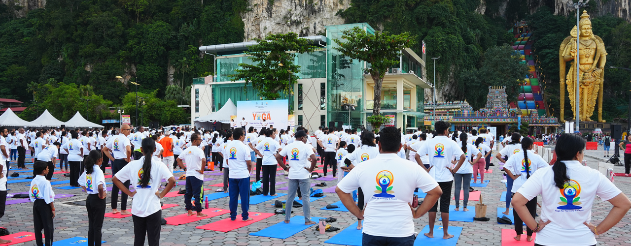 Around 1200 Yoga enthusiasts, including diplomats, officials, NGOs, community members, Indian diaspora, and school children, joined the vibrant IDY 2025 celebrations